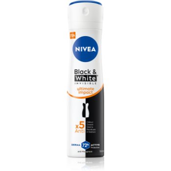 NIVEA Invisible Black & White Ultimate Impact spray anti-perspirant pentru femei - imagine 2